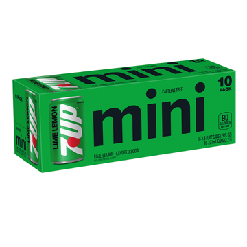 7up Soda Mini Cans 10 Pk 7.5 oz