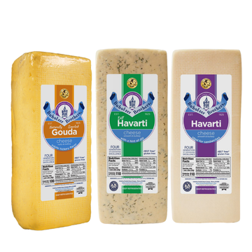 Buholzer Brothers Smoked Gouda, Creamy Plain or Dill Havarti Cheese