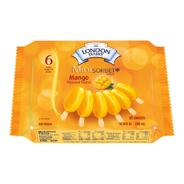 London Dairy Mini Sorbet 6 Pk