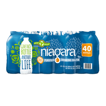 Niagara Drinking Water 40 Pk 16.9 oz