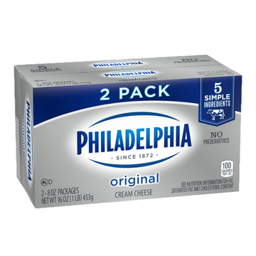 Philadelphia Cream Cheese 2 Pk 8 oz