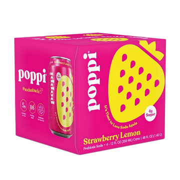 Poppi Prebiotic Soda 4 Pk 12 oz