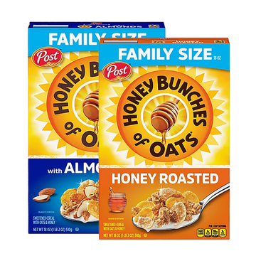 Post HBO Honey or Almond Family Size Cereal 18 oz