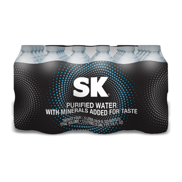 SK Purified Drinking Water 24 Pk 16.9 oz