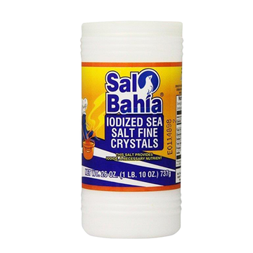 Sal Bahia Iodized Sea Salt Canister 26 oz