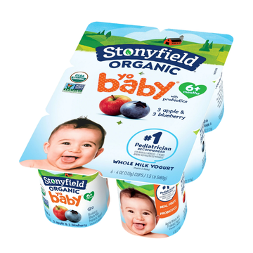 Stonyfield Yogurt Cups 6 pk 4 oz