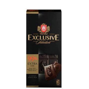 Tai Tau Exclusive 99% Cocoa Extra Dark Chocolate Bar 3.17oz