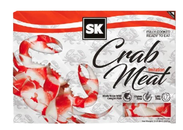 Whole Cleaned Tilapia or SK Imitatioin Crab Meat 2 lb Pack