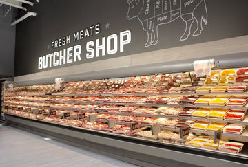 Fresh meat butcher shop