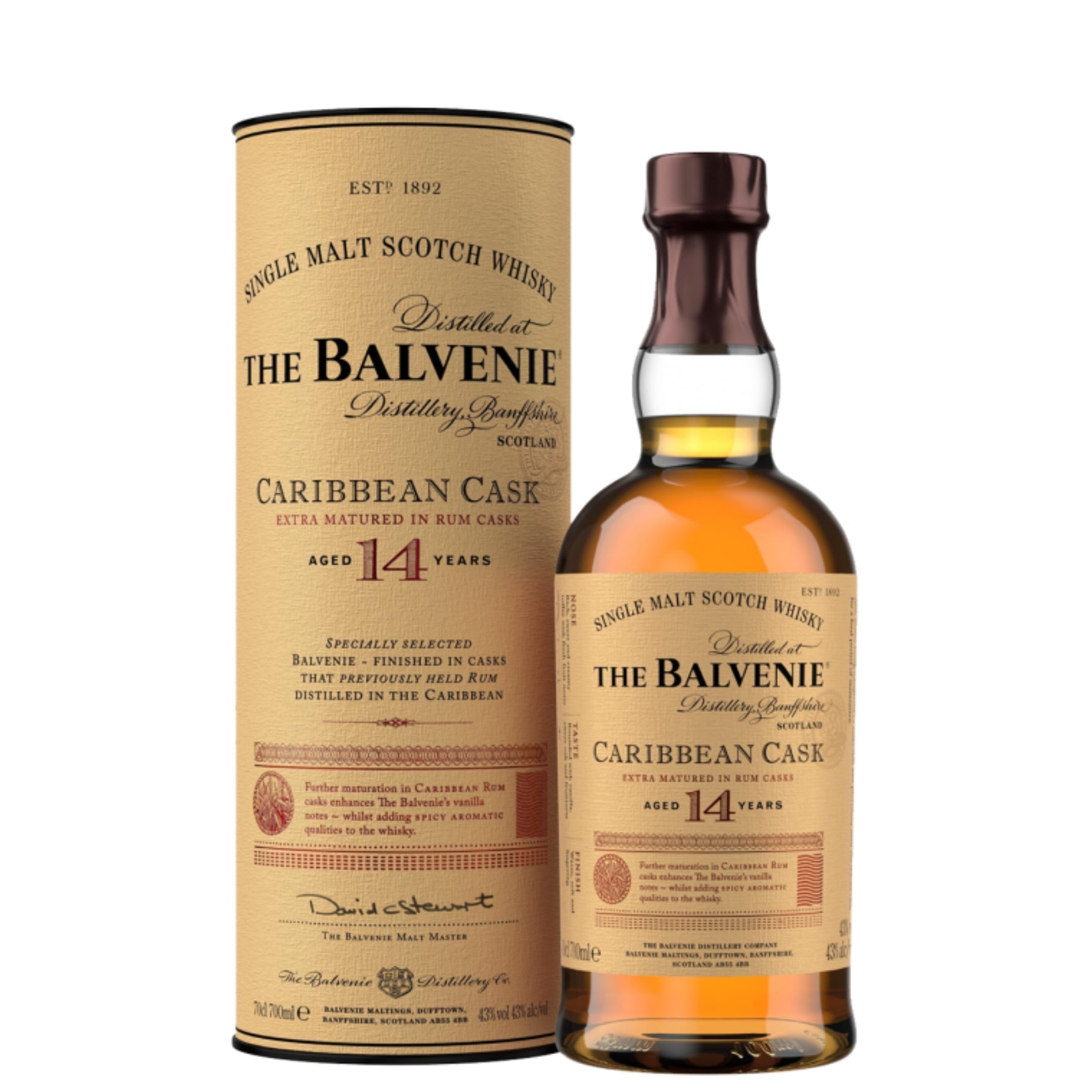 The Balvenie 14 Yr Caribbean Cask Scotch Whisky 750ml
