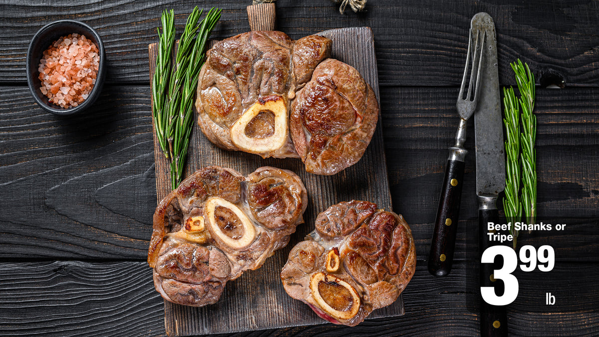 Weekly meat and seafood specials at Super King Markets