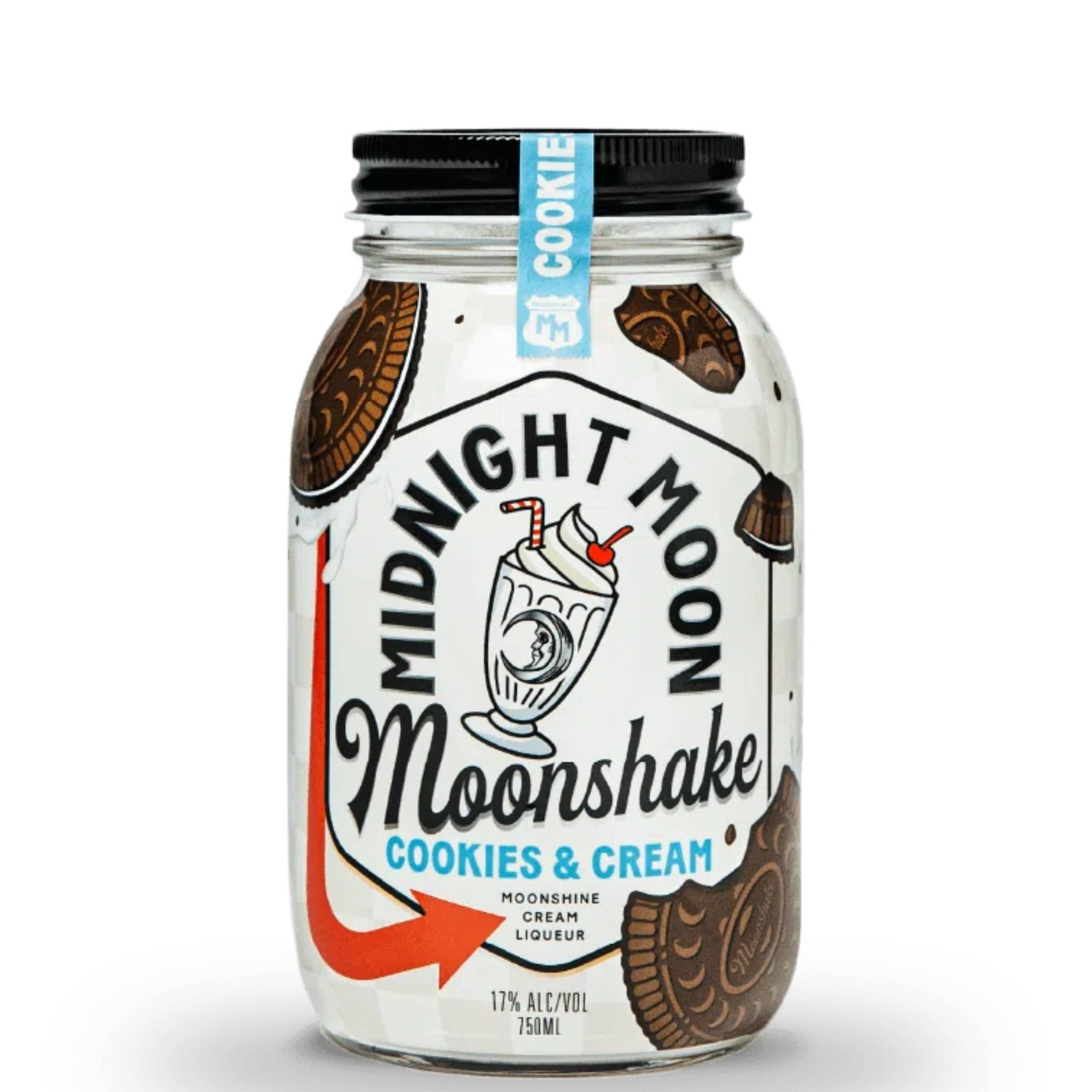 Midnight Moon Cookies & Cream Moonshake Cream Liqueur 750ml