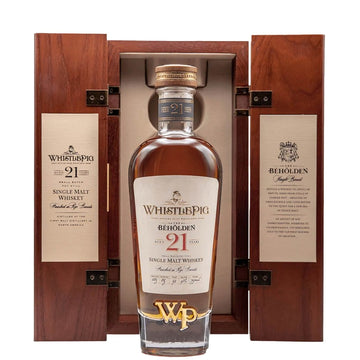 WhistlePig The Beholden 21 Yr Single Malt Whiskey 750ml — view 3
