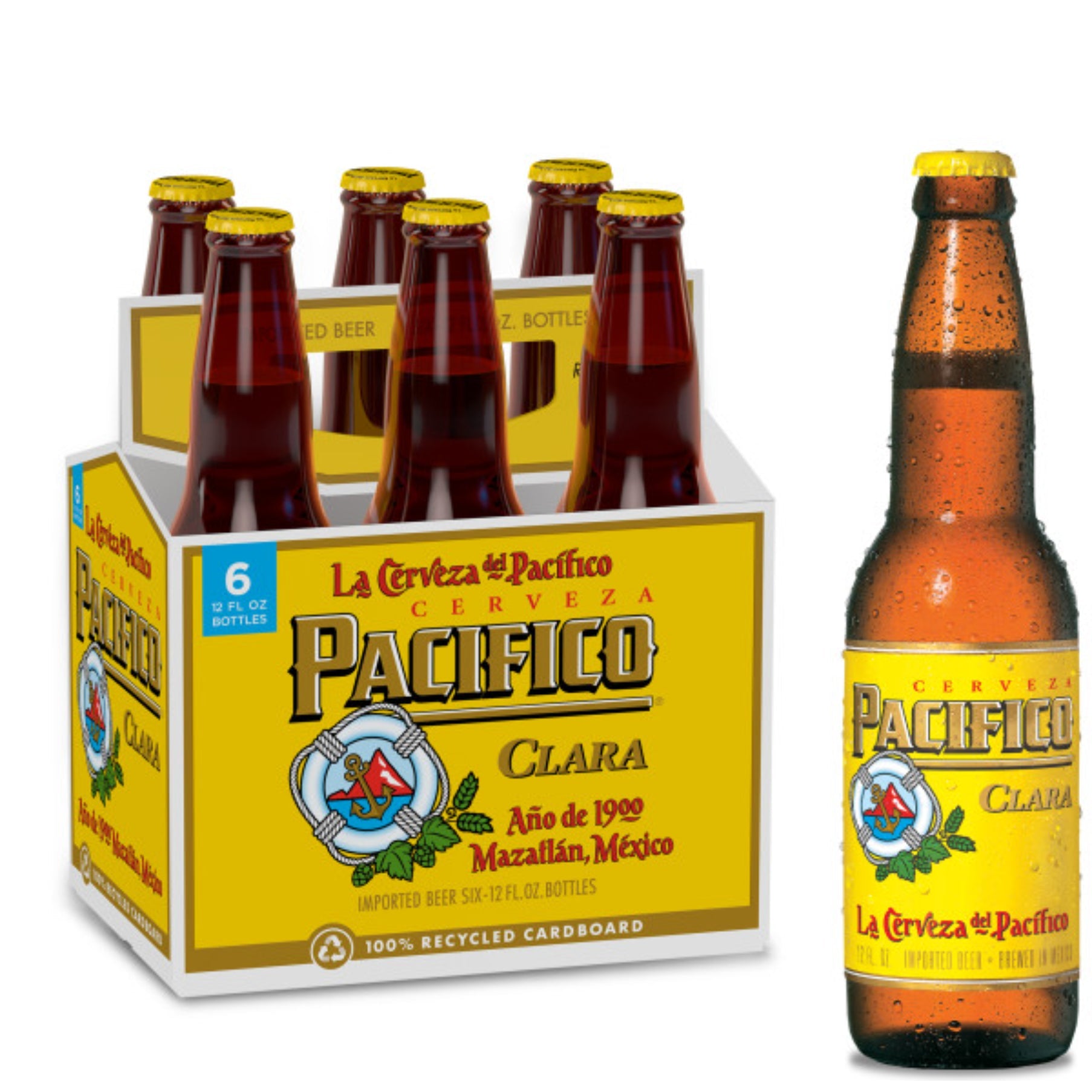 Pacifico Clara 6pk Btl 12oz