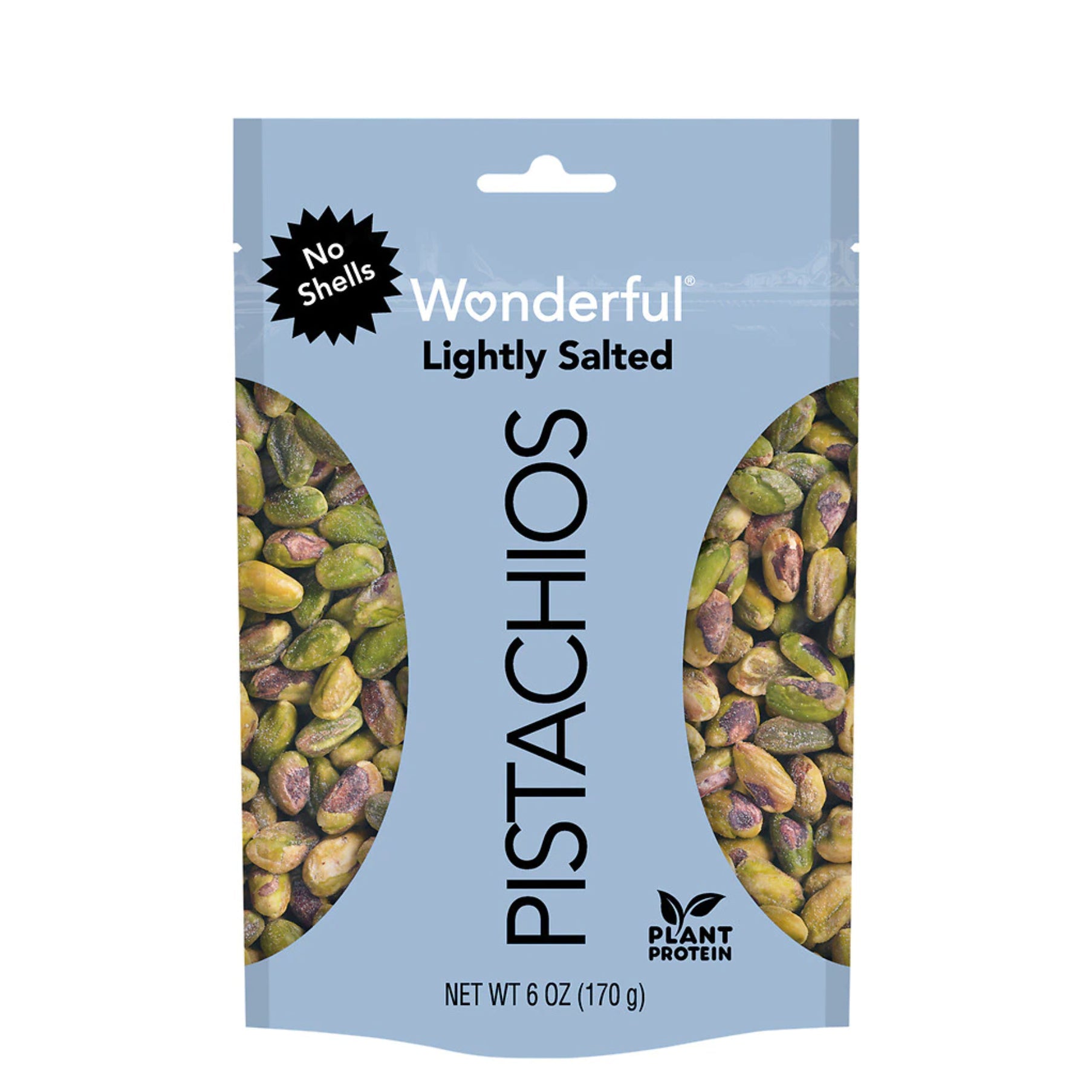 Wonderful Light Salted Pistachios No Shells 6oz