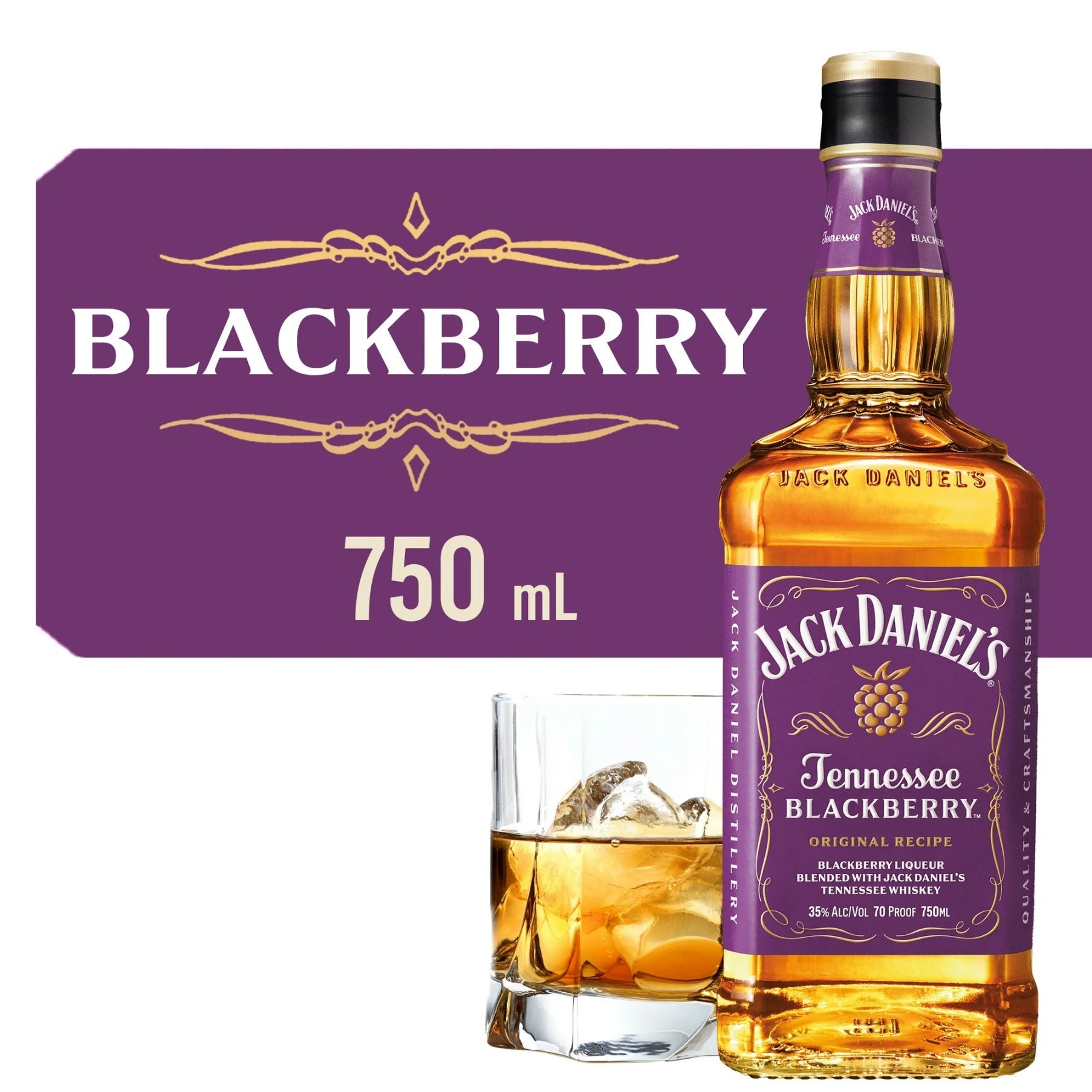 Jack Daniel's Tennessee Blackberry Whiskey 750ml