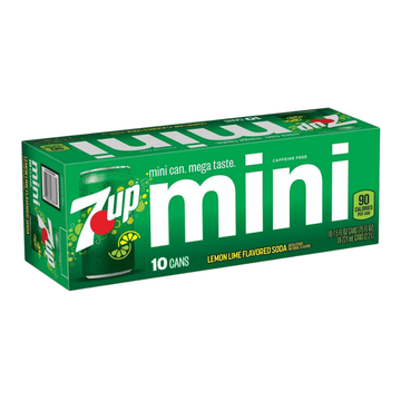7Up Soda 10 Pk 7.5 oz Mini Cans