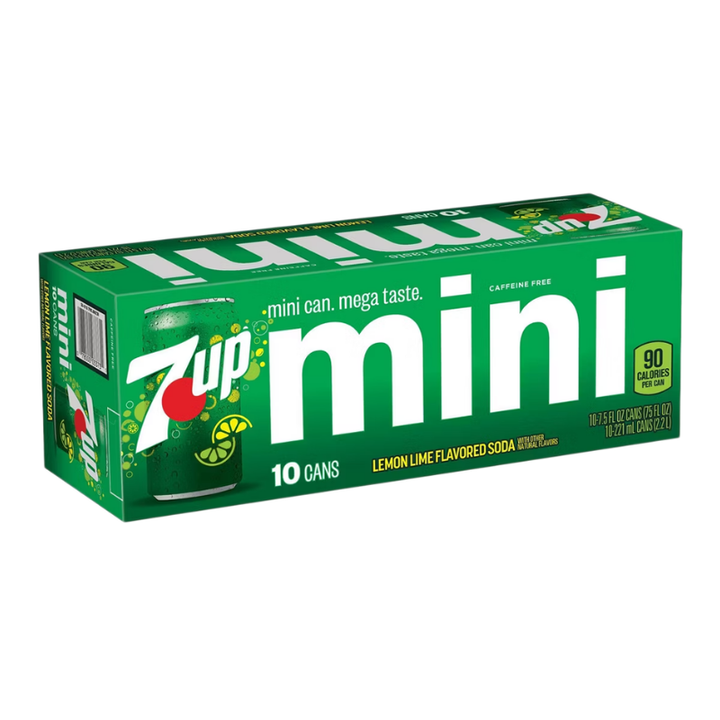 7Up Soda 10 Pk 7.5 oz Mini Cans