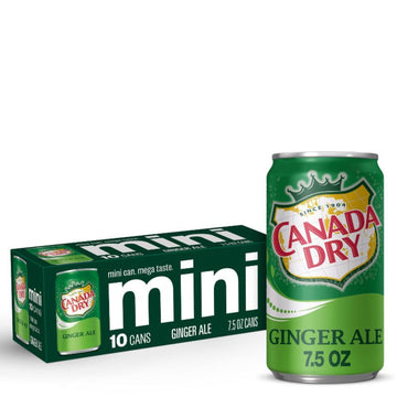 Canada Dry Ginger Ale 10pk 7.5oz Mini Cans