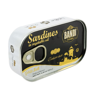 Bandi Sardines In Vegetable Oil 125 Grams
