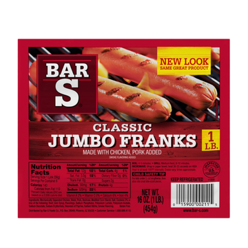 Bar-S Jumbo Meat Franks 16 oz