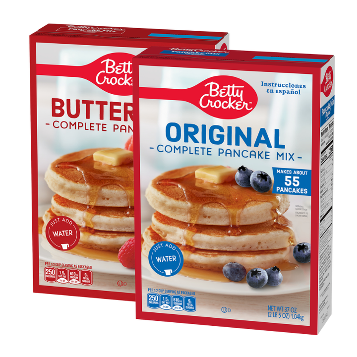 Betty Crocker Buttermilk or Original Pancake Mix 37 oz