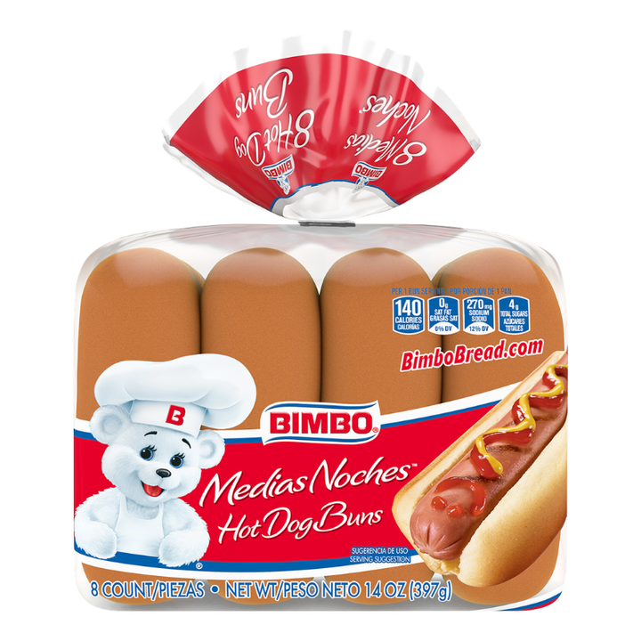 Bimbo Medias Noches Hot Dog Buns 14 oz