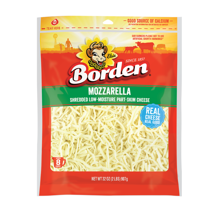 Borden Fine Shredded Cheese Mozzarella 32 oz