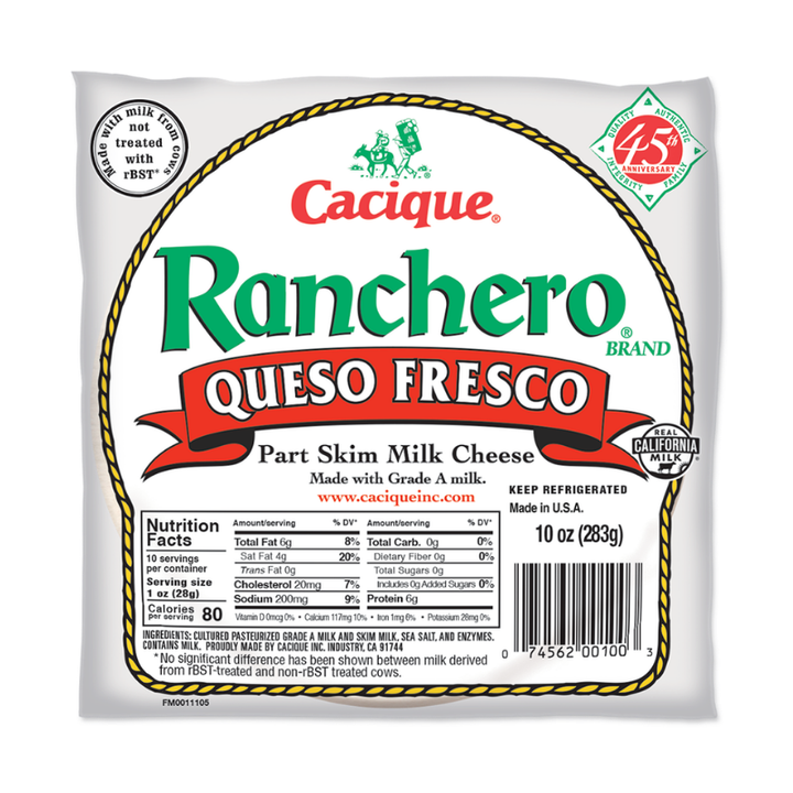 Cacique Ranchero Queso Fresco 10 oz