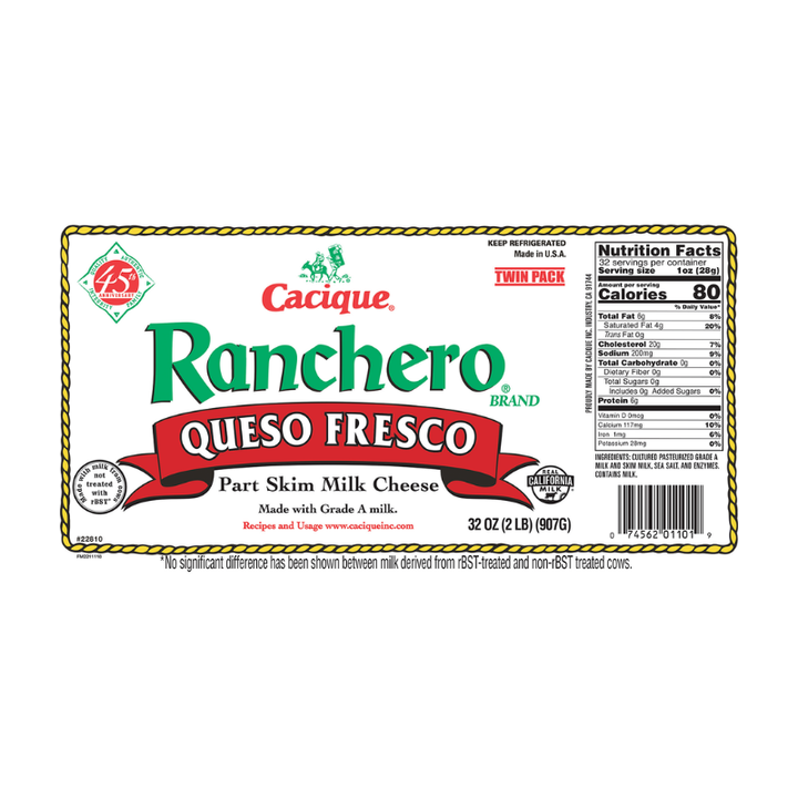 Cacique Ranchero Queso Fresco Twin Pack 2x16 oz