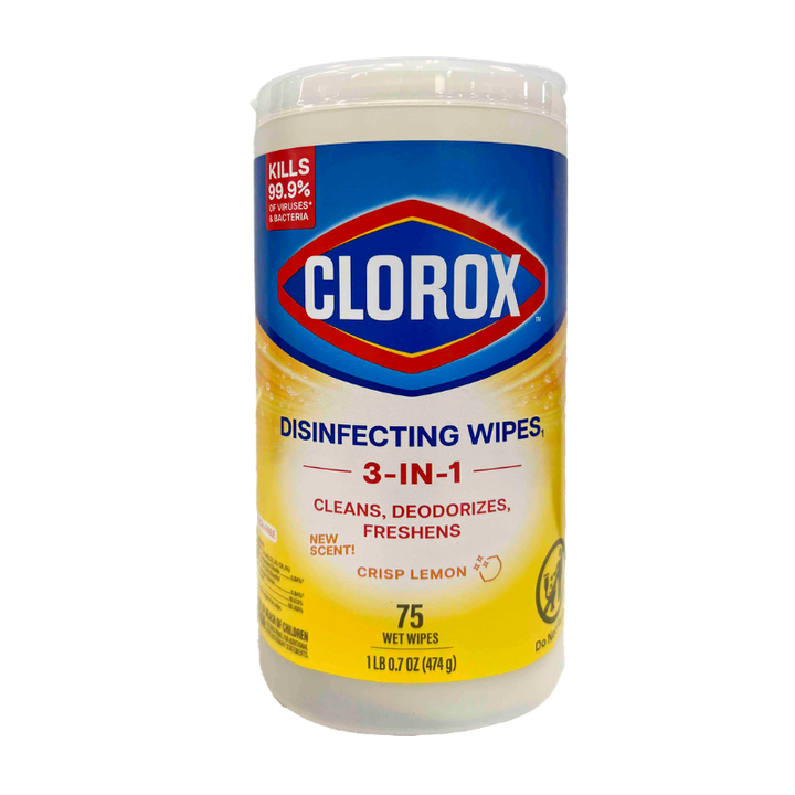 Clorox Disinf Wipes Lemon 75 ct