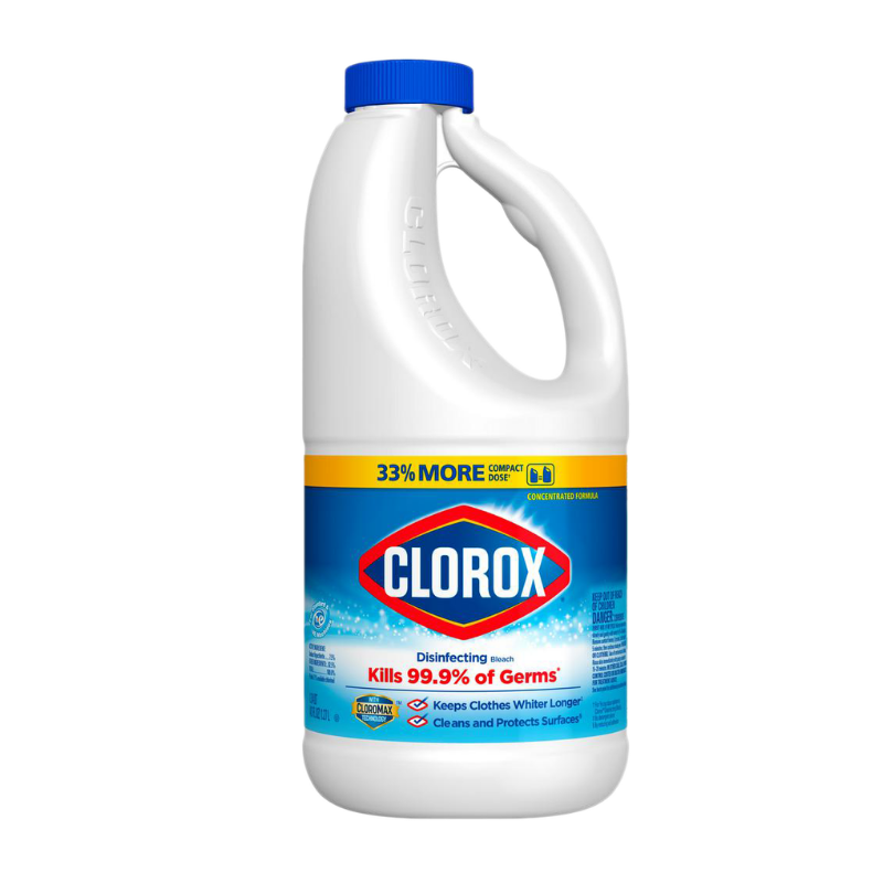 Clorox Disinfecting Bleach 43 oz — pantry staple at Super King Markets