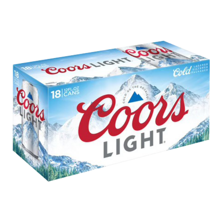 Coors Light 18 Pk 12 oz Cans