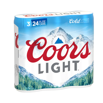 Coors Light 3 Pk 24 oz