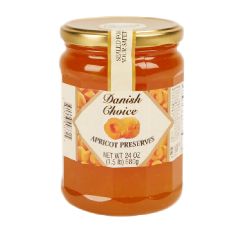 Danish Choice Appricot Fruit Preserves 24 oz