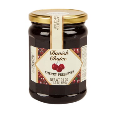 Danish Choice Cherry Fruit Preserves 24 oz