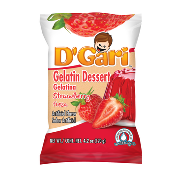 Dgari Gelatin Water Strawberry, Lime or Mango 4.2 oz