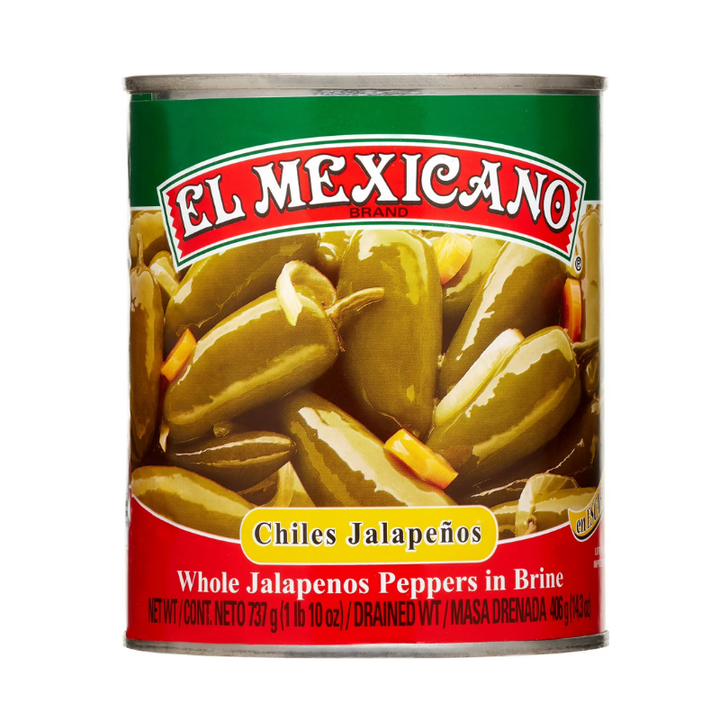 EL Mexicano Whole Jalapenos 26 oz
