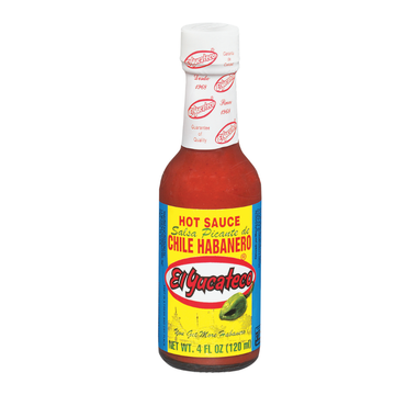 El Yucateco Hot Habanero Sauce 4 oz