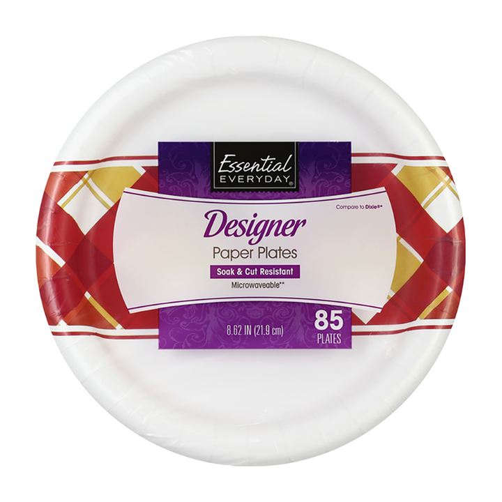 Essential Everyday Paper Plates Design 8.62 Inch