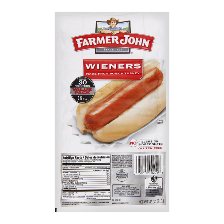 Farmer John Meat Weiners 3 lb