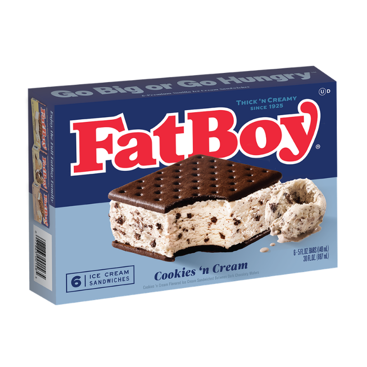 Fat Boy Ice Cream Sandwiches 6 ct