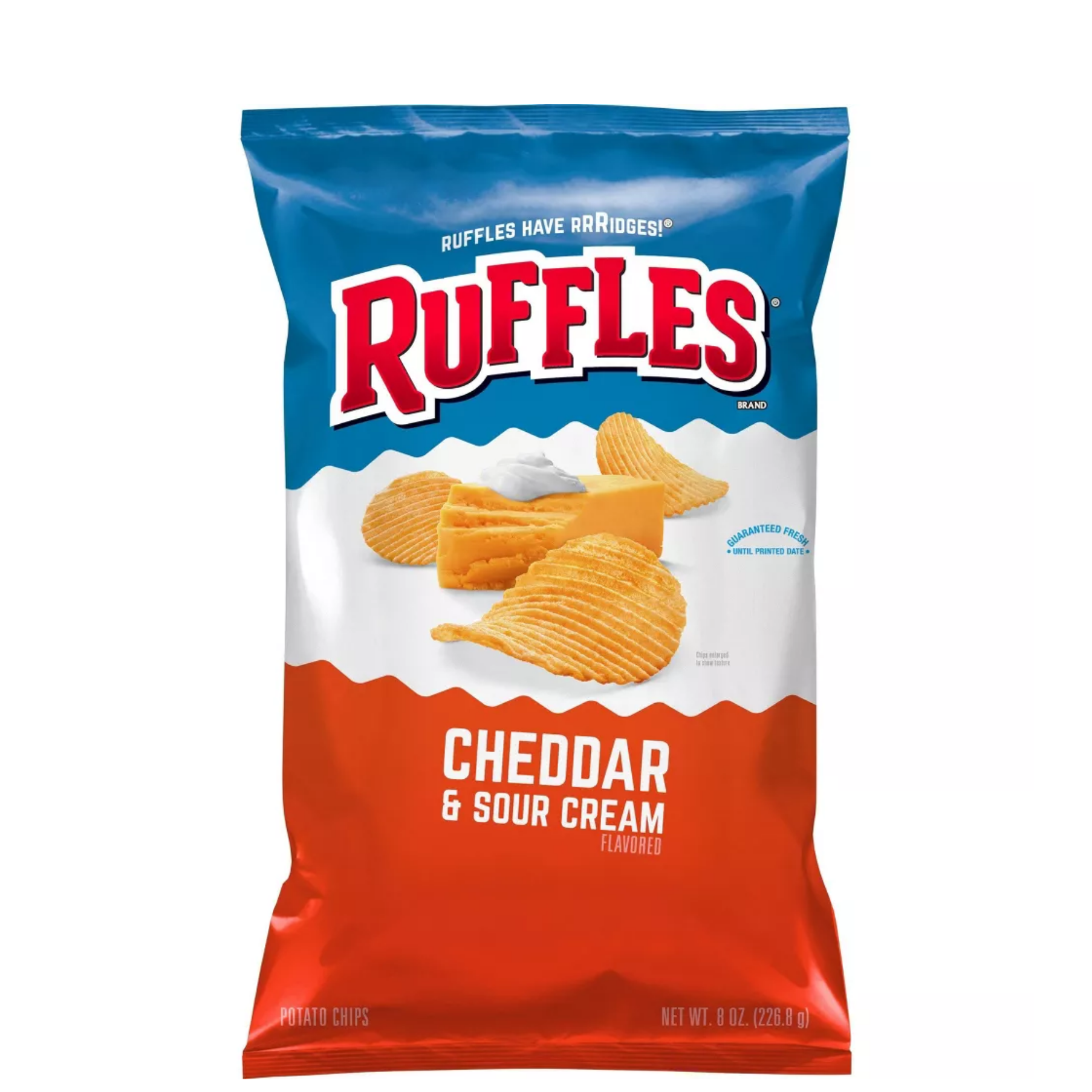 Ruffles Cheddar And Sour Cream Chips 8oz