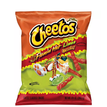Cheetos Crunchy Flamin' Hot Limón 8.5oz