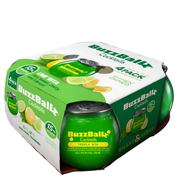 BuzzBallz Cocktails Tequila Rita 4pk 200ml