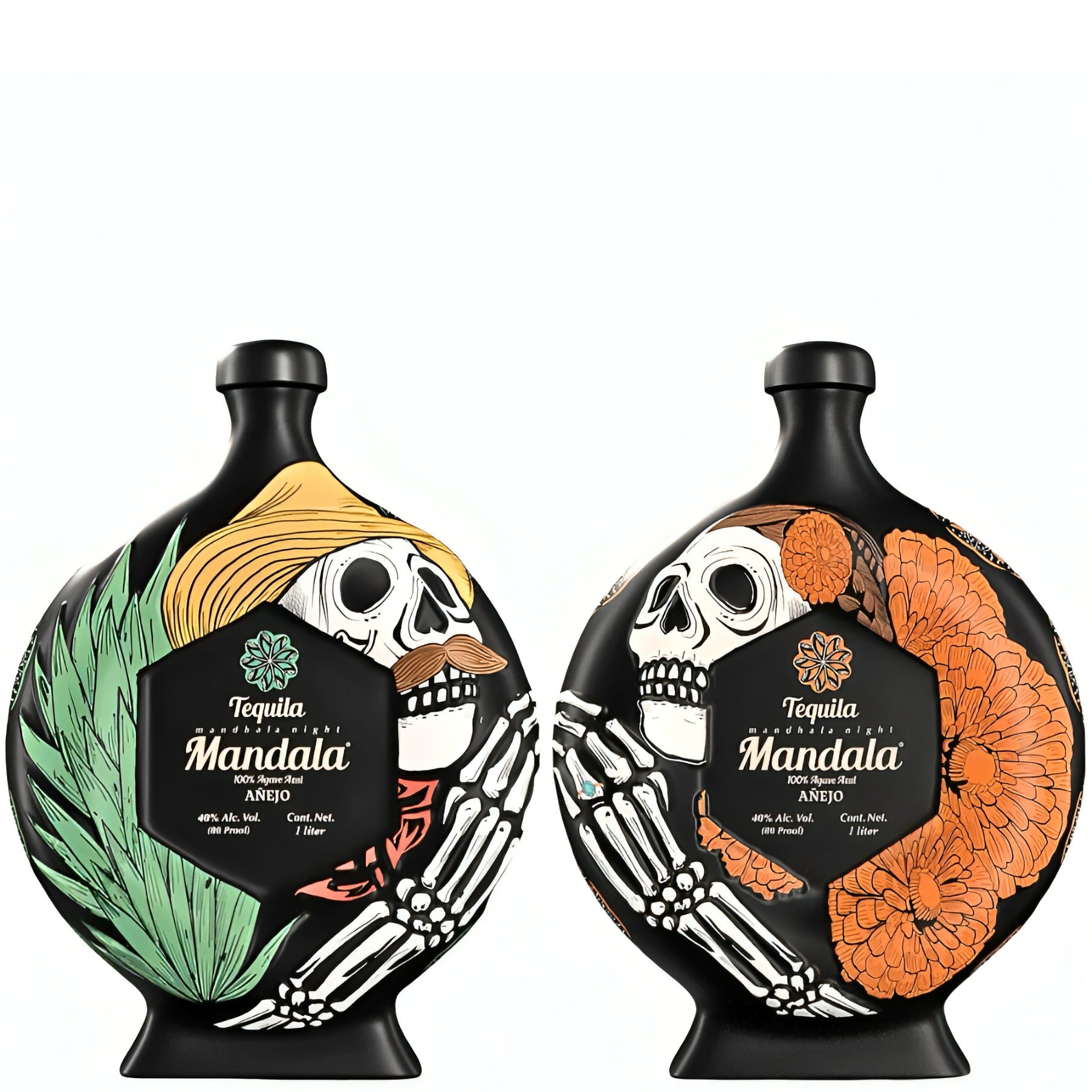 Mandala Tequila Anejo Dia De Los Muertos "Life After Death" 2025 Limited Edition Bundle 1L