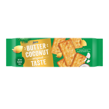 Jans Butter Coconut Crackers 5.6 oz