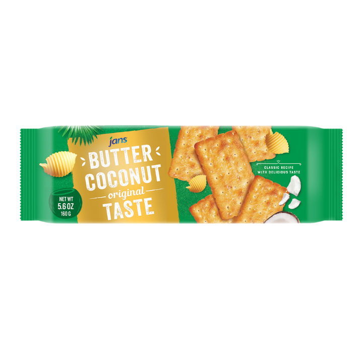 Jans Butter Coconut Crackers 5.6 oz