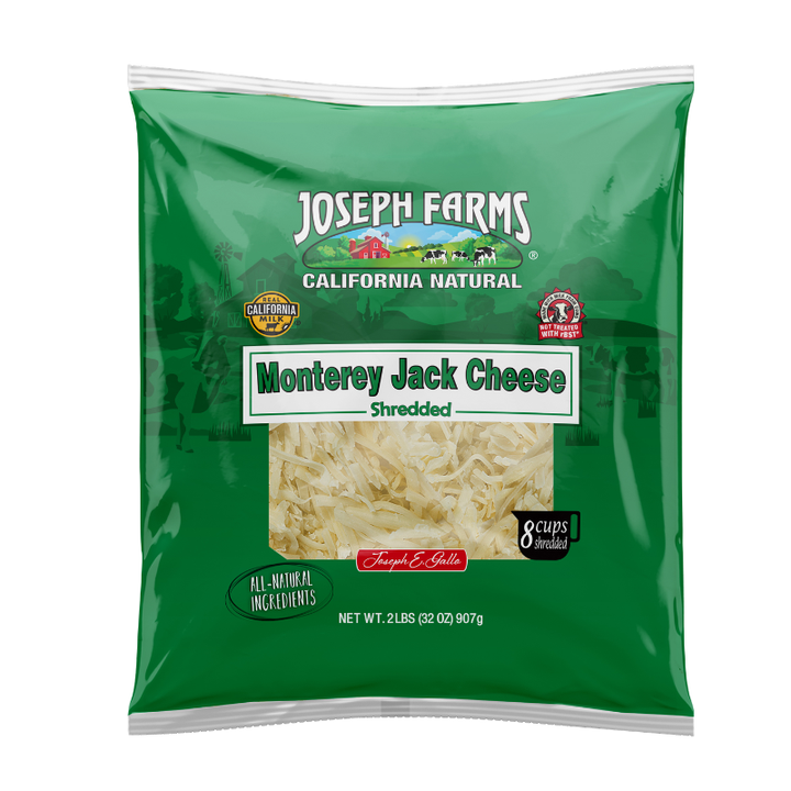 Joseph Farms Monterey Jack Shredded Cheese 2 lb