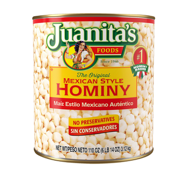 Juanitas Mexican Style Hominy 110 oz